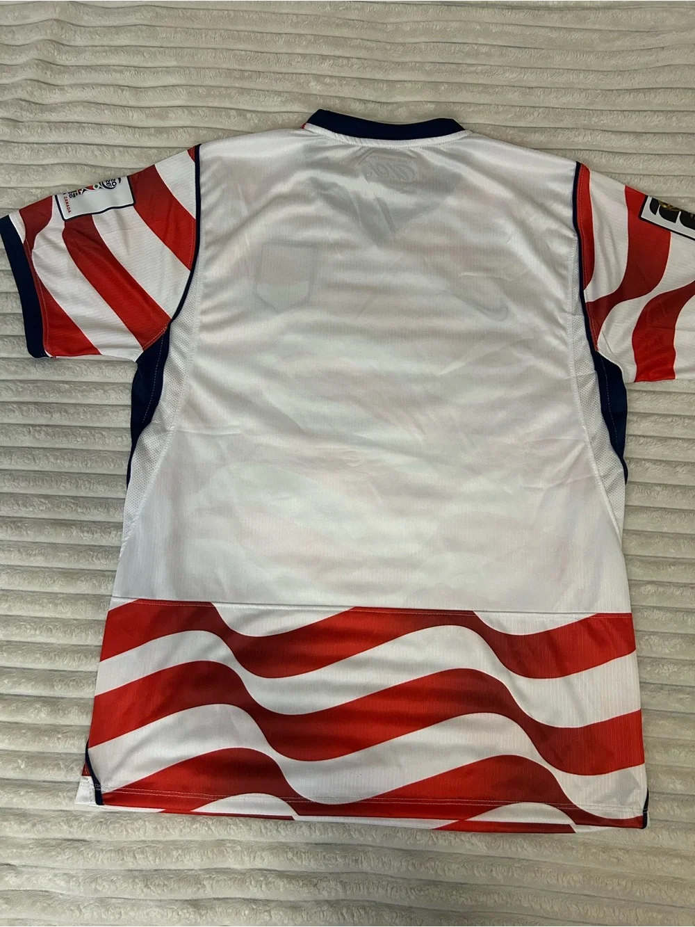 Nike USA Red & White Wavy Football Jersey